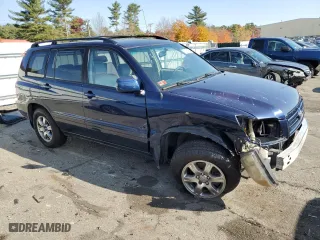 2005 Toyota Highlander with VIN JTEHD21A450037355, listed as a Copart auction lot 74031354 with 81,256 mi miles and Salvage Title. Bid and sale history available at carsss.com. Image 4.