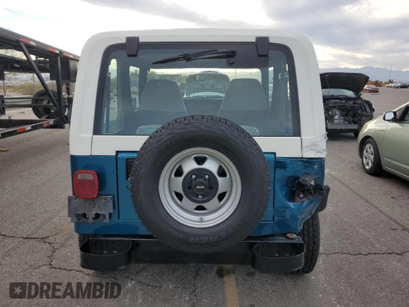 1993 Jeep Wrangler with VIN 1J4FY29S6PP219365, listed as a Copart auction lot 77882884 with 149,527 mi miles and Salvage Title. Bid and sale history available at carsss.com. Image 6.