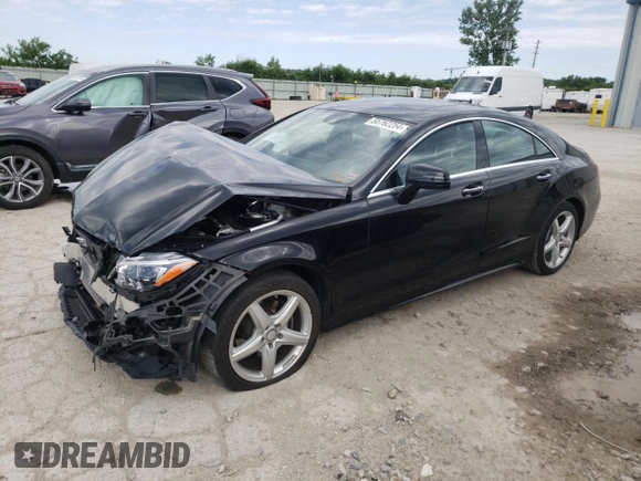 2016 Mercedes-Benz CLS with VIN WDDLJ6HB5GA182100, listed as a Copart auction lot 55762254 with 55,189 mi miles and Salvage Title. Bid and sale history available at carsss.com. Image 1.