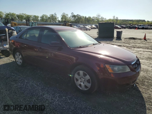 2007 Hyundai Sonata GLS with VIN 5NPET46CX7H195852, listed as a Copart auction lot 51732315 with 171,087 mi miles and Salvage Title. Bid and sale history available at DreamBid. Image 4.