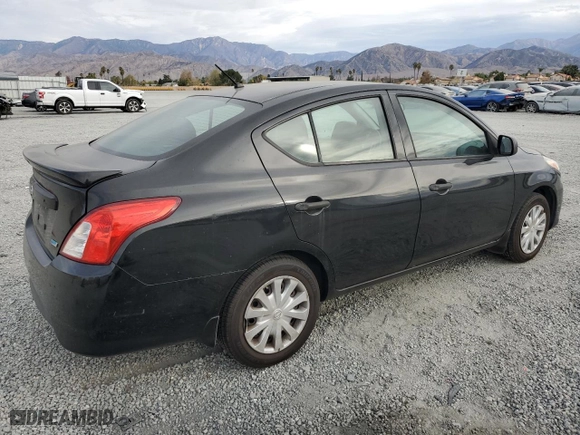 2015 Nissan Versa S Plus with VIN 3N1CN7AP6FL831827, listed as a Copart auction lot 83470154 with 142,801 mi miles and Salvage Title. Bid and sale history available at carsss.com. Image 3.