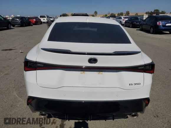 2023 Lexus IS 350 F Sport with VIN JTHGZ1B26P5058960, listed as a Copart auction lot 60683435 with 29,814 mi miles and Salvage title. Bid and sale history available at DreamBid. Image 6.