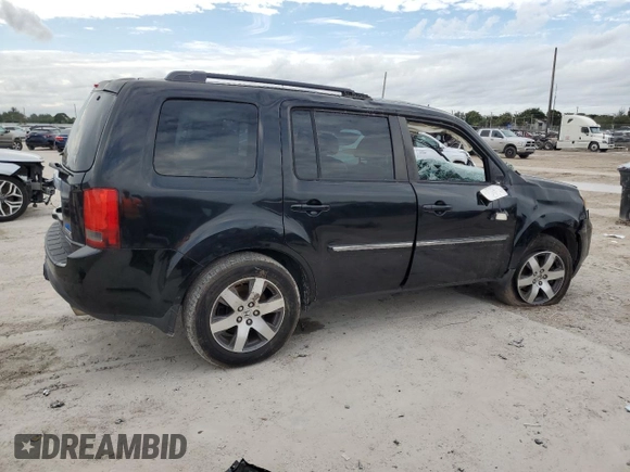 2013 Honda Pilot Touring with VIN 5FNYF3H92DB003706, listed as a Copart auction lot 42367225 with Not Provided miles and Salvage Title. Bid and sale history available at DreamBid. Image 3.