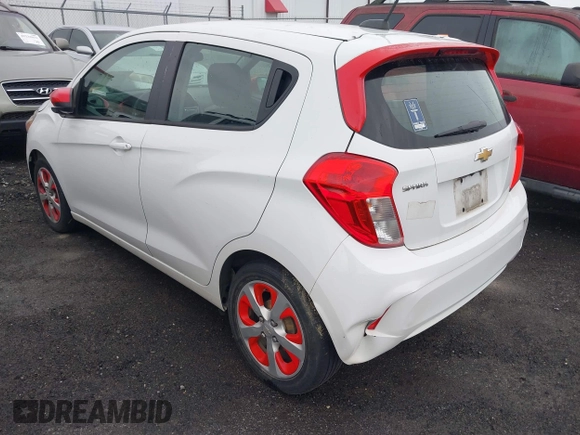 2016 Chevrolet Spark LT with VIN KL8CD6SA3GC603746, listed as a IAAI auction lot 42237902 with 229,355 mi miles and . Bid and sale history available at DreamBid. Image 3.