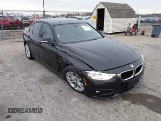 2018 BMW 3 Series 320i with VIN WBA8E1G56JNU91008, listed as a IAAI auction lot 41247490 with 57,434 mi miles. Bid and sale history available at carsss.com. Image 1.