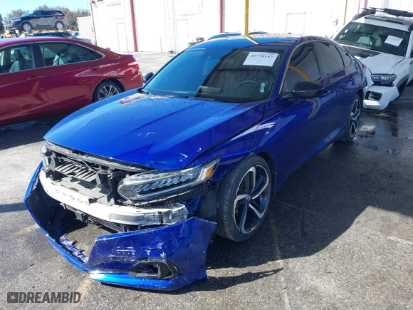 2022 Honda Accord Sedan Sport SE with VIN 1HGCV1F45NA066576, listed as a IAAI auction lot 41778147 with 40,650 mi miles. Bid and sale history available at carsss.com. Image 17.