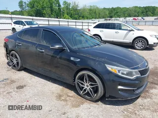 2016 Kia Optima LX with VIN 5XXGT4L35GG043311, listed as a IAAI auction lot 41980247 with 92,604 mi miles and . Bid and sale history available at carsss.com. Image 1.