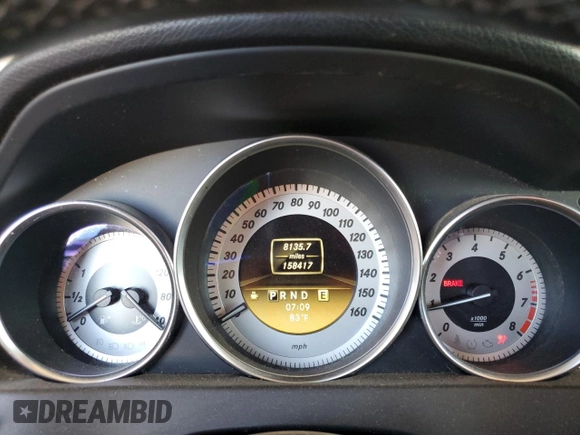 2012 Mercedes-Benz C 300 Sport with VIN WDDGF8BB7CR207887, listed as a Copart auction lot 62177525 with 158,417 mi miles and Salvage title. Bid and sale history available at DreamBid. Image 9.