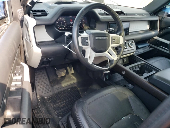 2020 Land Rover Defender HSE with VIN SALE9EEU8L2014797, listed as a Copart auction lot 60465465 with 43,427 mi miles and Salvage title. Bid and sale history available at DreamBid. Image 8.