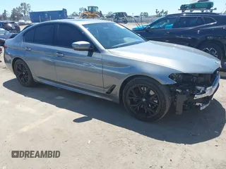 2023 BMW 5 Series 530i with VIN WBA53BH0XPCN25845, listed as a IAAI auction lot 42226987 with 25,717 mi miles and . Bid and sale history available at DreamBid. Image 1.