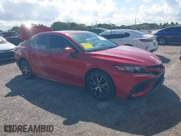 2022 Toyota Camry SE with VIN 4T1S11AK1NU052325, listed as a IAAI auction lot 41618906 with 64,632 mi miles and . Bid and sale history available at DreamBid. Image 1.