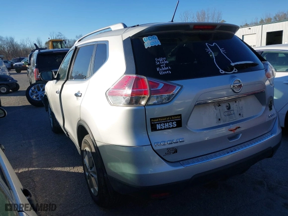 2016 Nissan Rogue S with VIN 5N1AT2MM8GC730313, listed as a IAAI auction lot 40823920 with 140,036 mi miles. Bid and sale history available at carsss.com. Image 3.