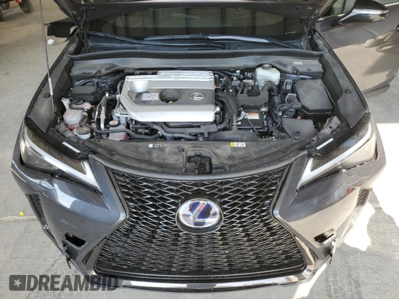 2022 Lexus UX 250h F Sport with VIN JTHR9JBH7N2056940, listed as a Copart auction lot 67380624 with 47,854 mi miles and Salvage Title. Bid and sale history available at DreamBid. Image 11.