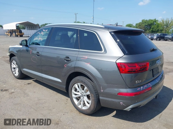 2019 Audi Q7 Premium with VIN WA1AHAF72KD014706, listed as a IAAI auction lot 42568441 with 43,763 mi miles and . Bid and sale history available at DreamBid. Image 3.
