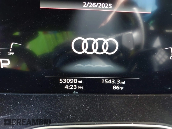 2021 Audi SQ5 Premium Plus with VIN WA1B4AFYXM2018610, listed as a IAAI auction lot 41672661 with 53,098 mi miles. Bid and sale history available at carsss.com. Image 7.