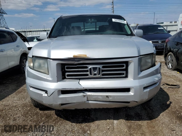 2006 Honda Ridgeline RTS with VIN 2HJYK16406H511883, listed as a Copart auction lot 52598695 with 190,162 mi miles and Salvage Title. Bid and sale history available at carsss.com. Image 5.