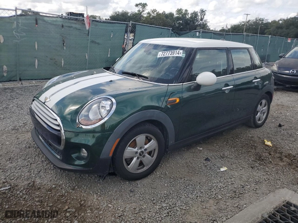 2015 MINI Cooper Hardtop 4 Door with VIN WMWXS5C59FT830526, listed as a Copart auction lot 72773914 with 53,892 mi miles and Salvage Title. Bid and sale history available at carsss.com. Image 1.