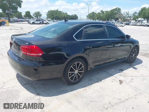 2013 Volkswagen Passat SE with VIN 1VWBP7A30DC043938, listed as a IAAI auction lot 42411446 with 84,822 mi miles and . Bid and sale history available at DreamBid. Image 4.