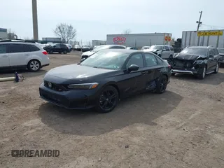 2025 Honda Civic Si with VIN 2HGFE1E57SH472251, listed as a IAAI auction lot 41776803 with 5,608 mi miles and . Bid and sale history available at DreamBid. Image 2.