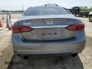 2018 Infiniti Q50 Luxe with VIN JN1EV7AP2JM362954, listed as a Copart auction lot 57292915 with 161,208 mi miles and Salvage title. Bid and sale history available at DreamBid. Image 6.