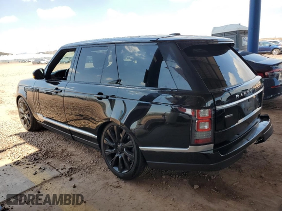2015 Land Rover Range Rover Supercharged with VIN SALGS2TF9FA211326, listed as a Copart auction lot 59678755 with 97,466 mi miles and Salvage title. Bid and sale history available at DreamBid. Image 2.