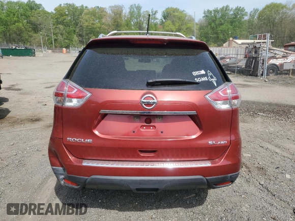 2016 Nissan Rogue SV z VIN KNMAT2MV4GP731772, wystawiony jako Copart lot #54151635 z przebiegiem 88 776 mil mil oraz Szkoda całkowita • Salvage title. Historia ofert i sprzedaży dostępna na DreamBid. Obrazek 6.