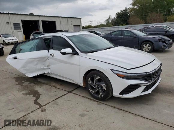 2024 Hyundai Elantra Limited with VIN KMHLP4DG7RU793239, listed as a Copart auction lot 50755805 with 2,535 mi miles and Salvage Title. Bid and sale history available at DreamBid. Image 4.