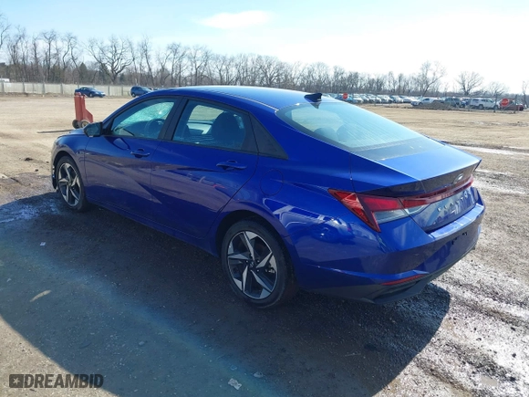 2023 Hyundai Elantra SEL with VIN KMHLS4AG9PU569759, listed as a IAAI auction lot 41711777 with 22,912 mi miles. Bid and sale history available at carsss.com. Image 3.