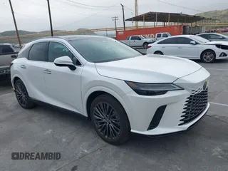 2023 Lexus RX 350h z VIN 2T2BBMCA3PC021404, wystawiony jako IAAI lot #41879929 z przebiegiem 17 804 mil mil oraz . Historia ofert i sprzedaży dostępna na DreamBid. Obrazek 1.