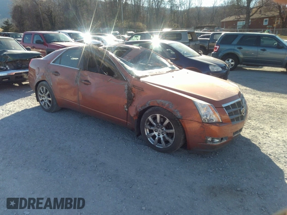 2008 Cadillac CTS AWD w/1SB with VIN 1G6DT57V980188992, listed as a IAAI auction lot 40945087 with 63,744 mi miles. Bid and sale history available at carsss.com. Image 1.