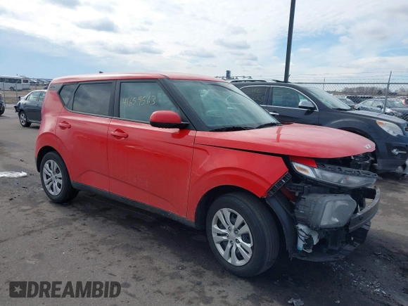 2022 Kia Soul LX with VIN KNDJ23AU4N7157451, listed as a IAAI auction lot 41659563 with 39,250 mi miles. Bid and sale history available at carsss.com. Image 1.