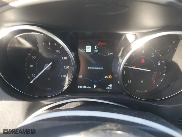 2019 Jaguar F-PACE 25t Prestige with VIN SADCK2GX1KA392655, listed as a Copart auction lot 45329075 with 92,332 mi miles and Non Repairable. Bid and sale history available at carsss.com. Image 9.