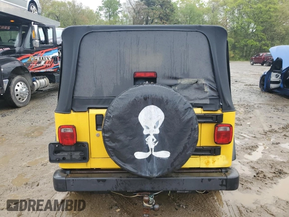 2006 Jeep Wrangler SE with VIN 1J4FA29116P781670, listed as a Copart auction lot 55350415 with 105,171 mi miles and Clean Title. Bid and sale history available at carsss.com. Image 6.