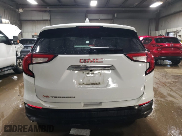 2022 GMC Terrain SLE with VIN 3GKALMEVXNL295534, listed as a Copart auction lot 50086645 with 75,152 mi miles and Salvage Title. Bid and sale history available at carsss.com. Image 6.