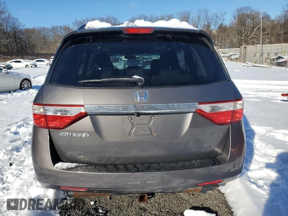 2012 Honda Odyssey EX-L with VIN 5FNRL5H66CB023339, listed as a Copart auction lot 86205974 with 136,087 mi miles and Salvage Title. Bid and sale history available at carsss.com. Image 6.