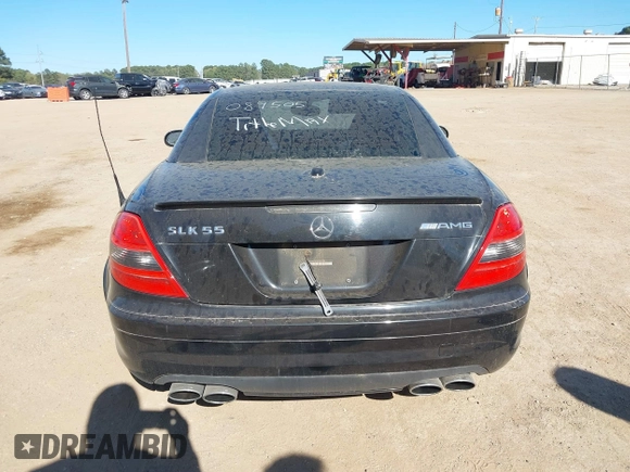 2006 Mercedes-Benz SLK 55 AMG with VIN WDBWK73F06F089585, listed as a IAAI auction lot 41858970 with 160,583 mi miles and . Bid and sale history available at DreamBid. Image 16.