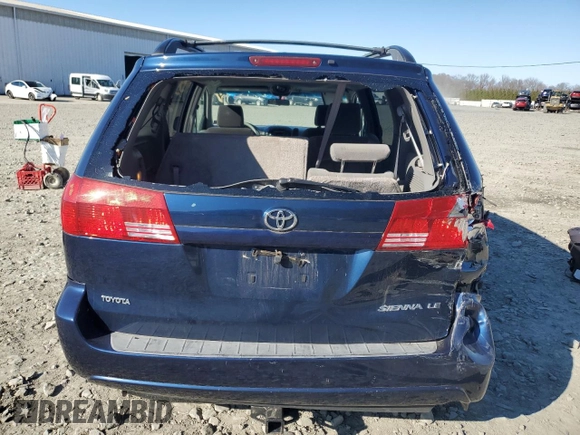 2005 Toyota Sienna CE with VIN 5TDZA23C05S335897, listed as a Copart auction lot 51085315 with 124,858 mi miles and Salvage Title. Bid and sale history available at carsss.com. Image 6.
