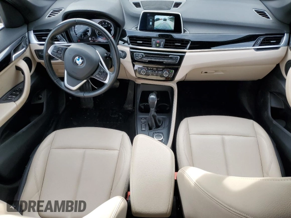 2019 BMW X1 xDrive28i with VIN WBXHT3C53K5N27090, listed as a Copart auction lot 54150485 with 79,835 mi miles and Salvage title. Bid and sale history available at DreamBid. Image 8.