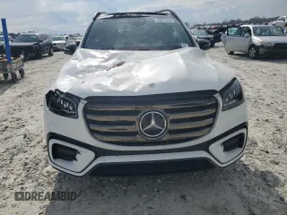 2025 Mercedes-Benz GLS with VIN 4JGFF5KE0SB332070, listed as a Copart auction lot 48843365 with 7 mi miles and Salvage Title. Bid and sale history available at carsss.com. Image 5.