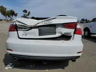 2015 Audi A3 2.0T Premium Plus with VIN WAU3FLFF5F1123706, listed as a Copart auction lot 49510785 with 74,819 mi miles and Salvage Title. Bid and sale history available at carsss.com. Image 6.