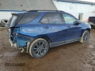 2022 Chevrolet Equinox RS with VIN 3GNAXMEV0NS201500, listed as a Copart auction lot 46158355 with 33,674 mi miles and Clean Title. Bid and sale history available at DreamBid. Image 3.
