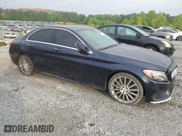 2016 Mercedes-Benz C 300 with VIN 55SWF4JB2GU121025, listed as a Copart auction lot 54318905 with Not Provided miles and Clean Title. Bid and sale history available at carsss.com. Image 4.