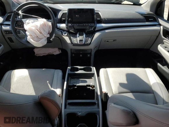2023 Honda Odyssey Touring with VIN 5FNRL6H8XPB043493, listed as a Copart auction lot 53166015 with 34,615 mi miles and Salvage Title. Bid and sale history available at DreamBid. Image 8.