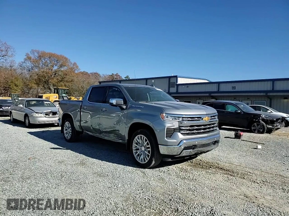 2024 Chevrolet Silverado 1500 LTZ with VIN 1GCUDGE81RZ243550, listed as a Copart auction lot 83955354 with 15,828 mi miles and Salvage Title. Bid and sale history available at DreamBid. Image 10.