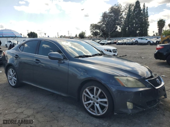 2007 Lexus IS 250 with VIN JTHBK262072037389, listed as a Copart auction lot 50655365 with 193,843 mi miles and Salvage Title. Bid and sale history available at carsss.com. Image 4.