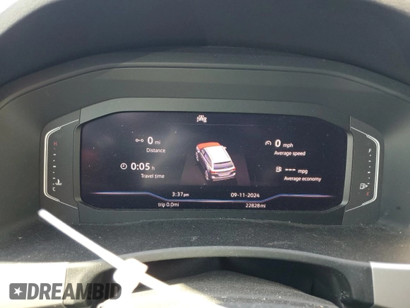 2023 Volkswagen Atlas SE with VIN 1V2WP2CA4PC553201, listed as a Copart auction lot 71232234 with 22,828 mi miles and Salvage title. Bid and sale history available at DreamBid. Image 9.