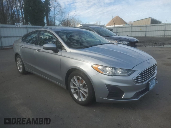 2020 Ford Fusion SE with VIN 3FA6P0HD0LR159110, listed as a Copart auction lot 87076954 with 55,547 mi miles and Salvage Title. Bid and sale history available at DreamBid. Image 4.