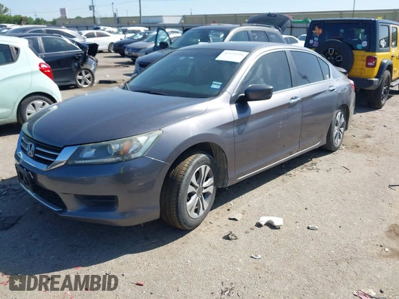 2014 Honda Accord LX z VIN 1HGCR2F33EA117042, wystawiony jako IAAI lot #41975104 z przebiegiem 219 511 mil mil oraz . Historia ofert i sprzedaży dostępna na DreamBid. Obrazek 2.