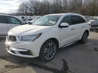 2018 Acura MDX Advance with VIN 5J8YD4H86JL027066, listed as a Copart auction lot 41480075 with 55,318 mi miles and Salvage Title. Bid and sale history available at carsss.com. Image 1.