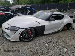 2020 Toyota Supra 3.0 with VIN WZ1DB4C03LW025590, listed as a Copart auction lot 58242644 with Not Provided miles and Salvage Title. Bid and sale history available at DreamBid. Image 1.